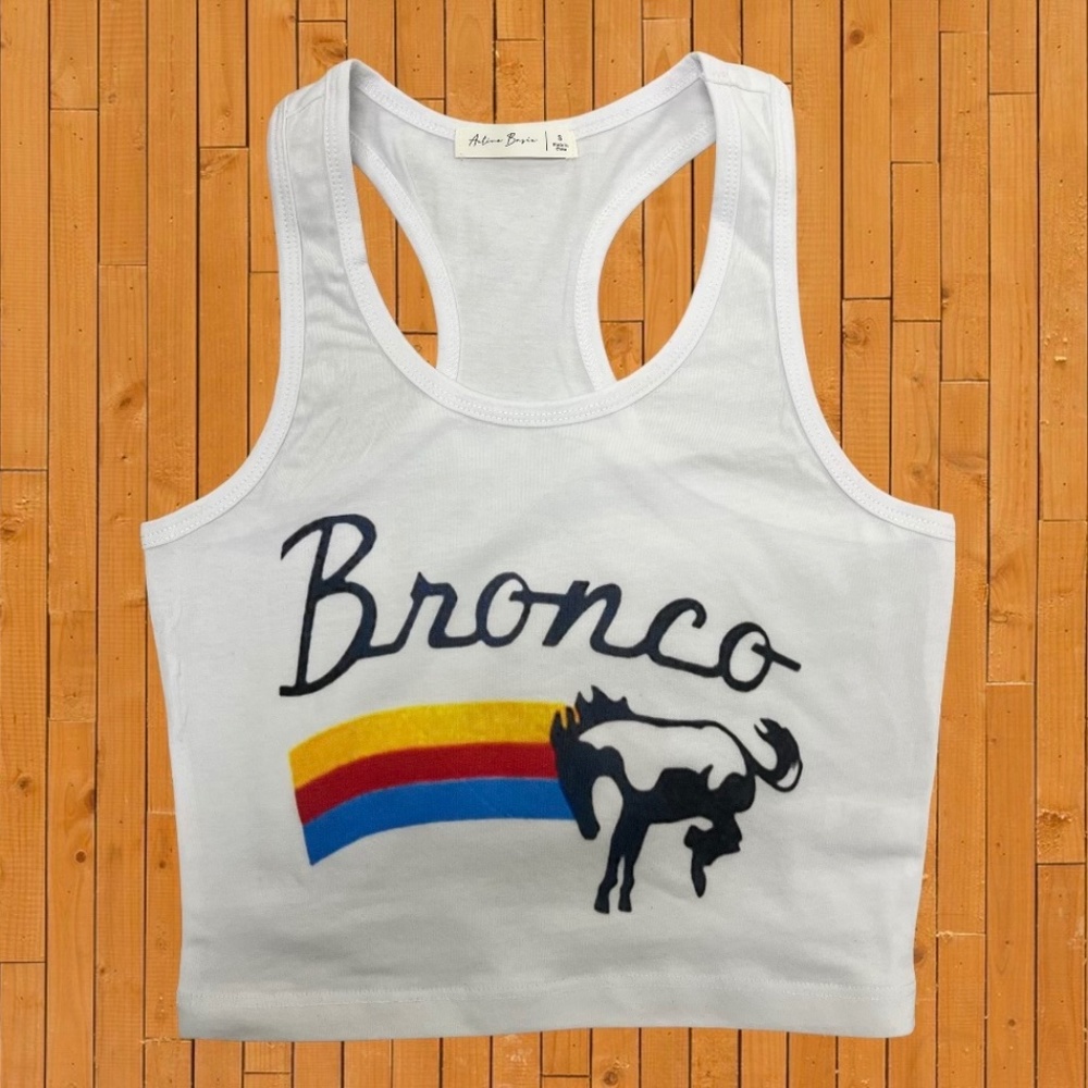 Bronco Cropped Tank Top